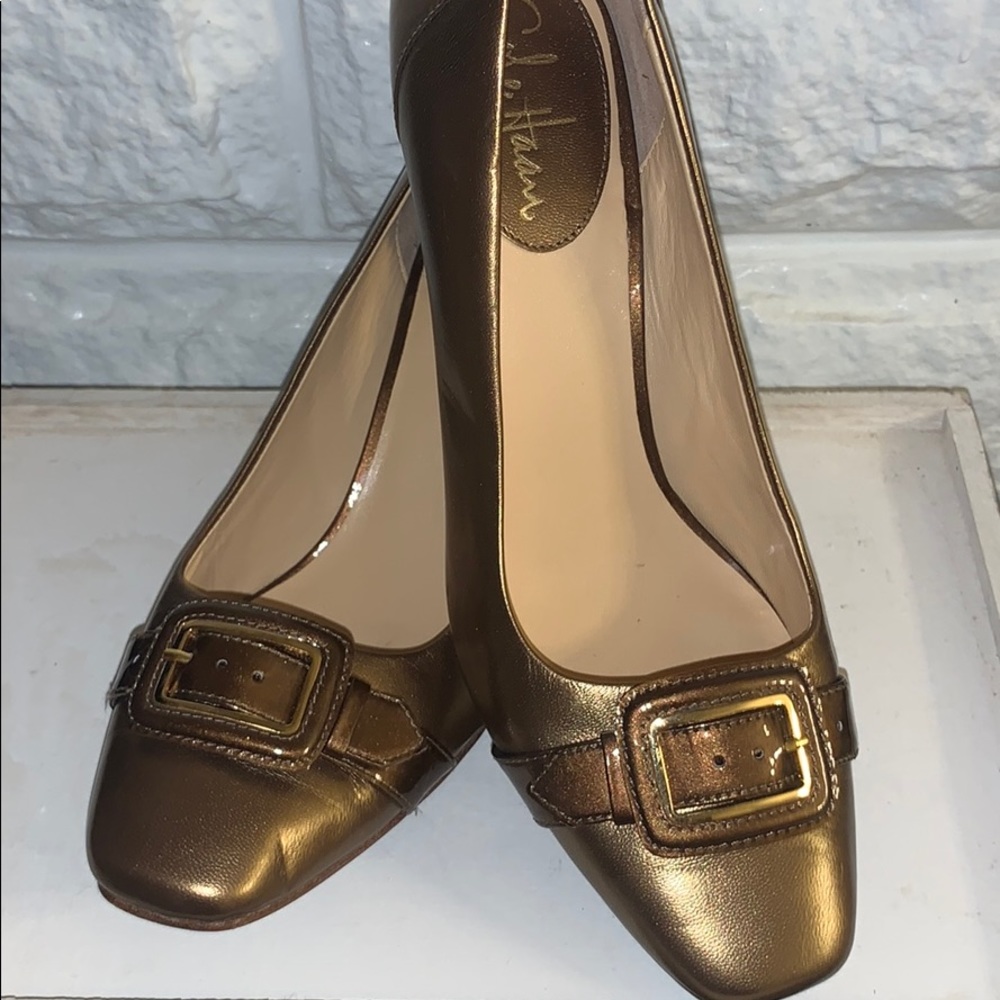 Cole Han Nike Air Gold/bronze Heel